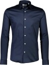 Lindbergh Plain Sateen Superflex L/S   NAVY   M