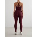 Aim'n - Treningstights Ribbed Performance Tights - Rød
