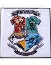 Harry Potter Hogwarts Krystallklart Veggbilde i Geometrisk Kunststil 32x32 cm
