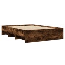  Sengeramme uten madrass røkt eik 120x190 cm konstruert tre 8721102857034