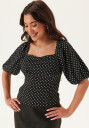 Bubbleroom Volume Sleeve Top Black M