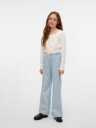 Vero Moda Girl Topp vmMillion LS Square Top 2 way Jrs G Hvit