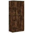 vidaXL Garderobe røkt eik 90x52x200 cm konstruert tre