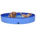 Vidaxl Sammenleggbart Hundebasseng Blå 200X30 cm Pvc