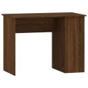 vidaXL Skrivebord brun eik 100x55x75 cm konstruert tre