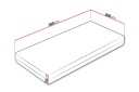 Arigna Fjærmadrass 200x200 cm -