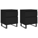  Nattbord 2 stk svart 40x35x50 cm konstruert tre 8721012110700