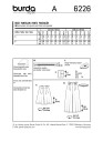 Burda 6226 - Bukser & Shorts EUR: 34-44, US: 8-18