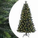 vidaXL Kunstig sammensatt juletre 240 cm 300 LED-lys Varmhvit