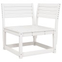  Hagesofa for hjørne hvit 73x73x78 cm heltre furu 844665