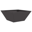  Metallplante Svart Metall 35 x 35 x 15 cm Slitesterk Firkantet