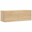  Veggskap 2 stk sonoma eik 100x36,5x35 cm konstruert tre
