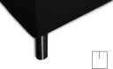 Nordstrand Home Splittlaken - 180x200x40 cm - Svart stretchlaken - 100% Bomull -