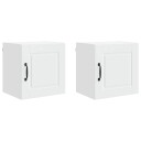  Kjøkkenskap med hylle 2 pcs Hvit 40 x 31 x 40 cm Konstruert tre