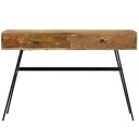 vidaXL Skrivebord med skuffer heltre mango 110x50x76 cm
