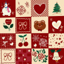 Xmass pattern Plakat Plakat / 40x40cm