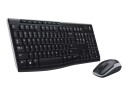Logitech MK270 Trådløst Tastatur og Mussett Nordisk QWERTY Sort