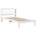  Sengeramme med hodegavl hvit 90x190 cm heltre furu 3306775