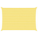 vidaXL Solskygge seil Gul og hvit 4 x 6 m 100% polyester Oxford