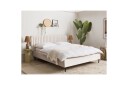 Dubbelsäng Beliani Brin med lamellram Beige Svart 140x200 cm Beige 160x200  