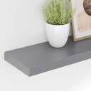 vidaXL Flytende vegghylle gr? 120x23,5x3,8 cm MDF