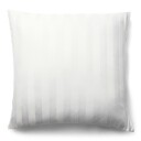 Nordstrand Home Bambus putetrekk 100% naturlig bambus 60x63 cm Hvitt jacquardvevd putevar med striper