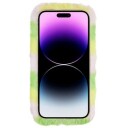 3D Plush Furry Winter iPhone 14 Pro Max TPU-deksel Gul Rosa