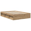  Sengeramme uten madrass artisan eik 140x200 cm konstruert tre 3328844