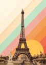 Eiffel Tower Rainbow Plakat Plakat / 100x150cm