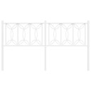  Sengegavl i metall hvit 150 cm 8721102644740