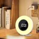 Wake up light med FM radio og dobbel alarm