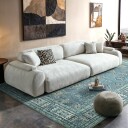 Flatvevd teppe   Benaluna blå/grønn Størrelse: 190 x 280 cm