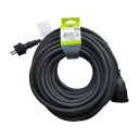 Eletra skjøteledning Ut 20 M 2,5 mm2 sort