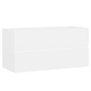 vidaXL Servantskap hvit 90x38,5x45 cm sponplate