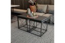 Defneia Sofabord 100 cm - Antrasitt/Svart