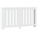 Radiatordeksel hvit 149x20x82 cm konstruert tre