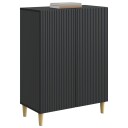  Serviesskap Svart 66 x 34,5 x 90 cm Konstruert tre