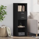  Hylle svart 40x42,5x124 cm konstruert tre