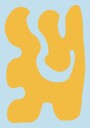 Organic Yellow Forms Plakat / 21x30