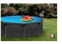 Swim & Fun basic basseng rundt Ø460 x 132 cm svart grafit KITPR458GF
