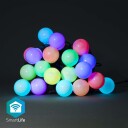 SmartLife Dekorativ LED | Party | Wi-Fi | RGB | 20 lysdioder | 10 m | Android  IOS | Pære diameter 50 mm