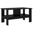 vidaXL Kaffebord Svart Eik 90 x 50 x 45 cm Konstruert tre