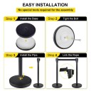 Avsperringsstolpe med uttrekkbart bånd - 3 meter