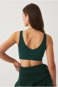 Ellos STUDIO   Sports BH V neck Structure   Grønn
