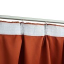 vidaXL Lystette gardiner med kroker 2 stk rust 140x245 cm