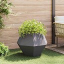 vidaXL Plantekassed 2 pcs Svart 75 x 75 x 60 cm Stål