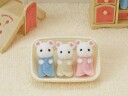 Sylvanian Families Marshmallow Musetrillinger 3-pack Dukkefigur med Kurv