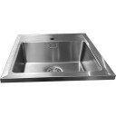 Nordic Tech Nordic Opal Heldekkende Vask 600x600 mm, Vendbar, Rustfritt Stål