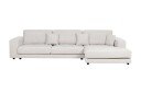 Ersi Hjørnesofa 4 seter   Hvit/Svart