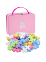 Plus Plus BIG Pastell Byggesett i Metallkoffert 70 Deler Rosa